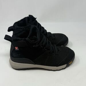 Danner Inquire Mid 5" Boots Womens 6.5 Black Suede Faux Fur Insulated Vibram